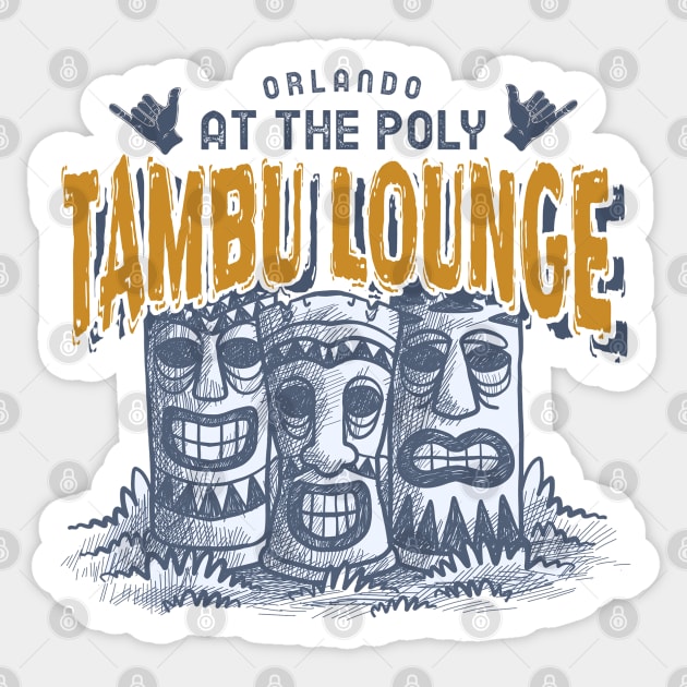Tambu Lounge at the Polynesian Resort Orlando Florida Sticker by Joaddo